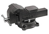 Тиски слесарные YATO поворотные с наковальней 125 мм 10 кг