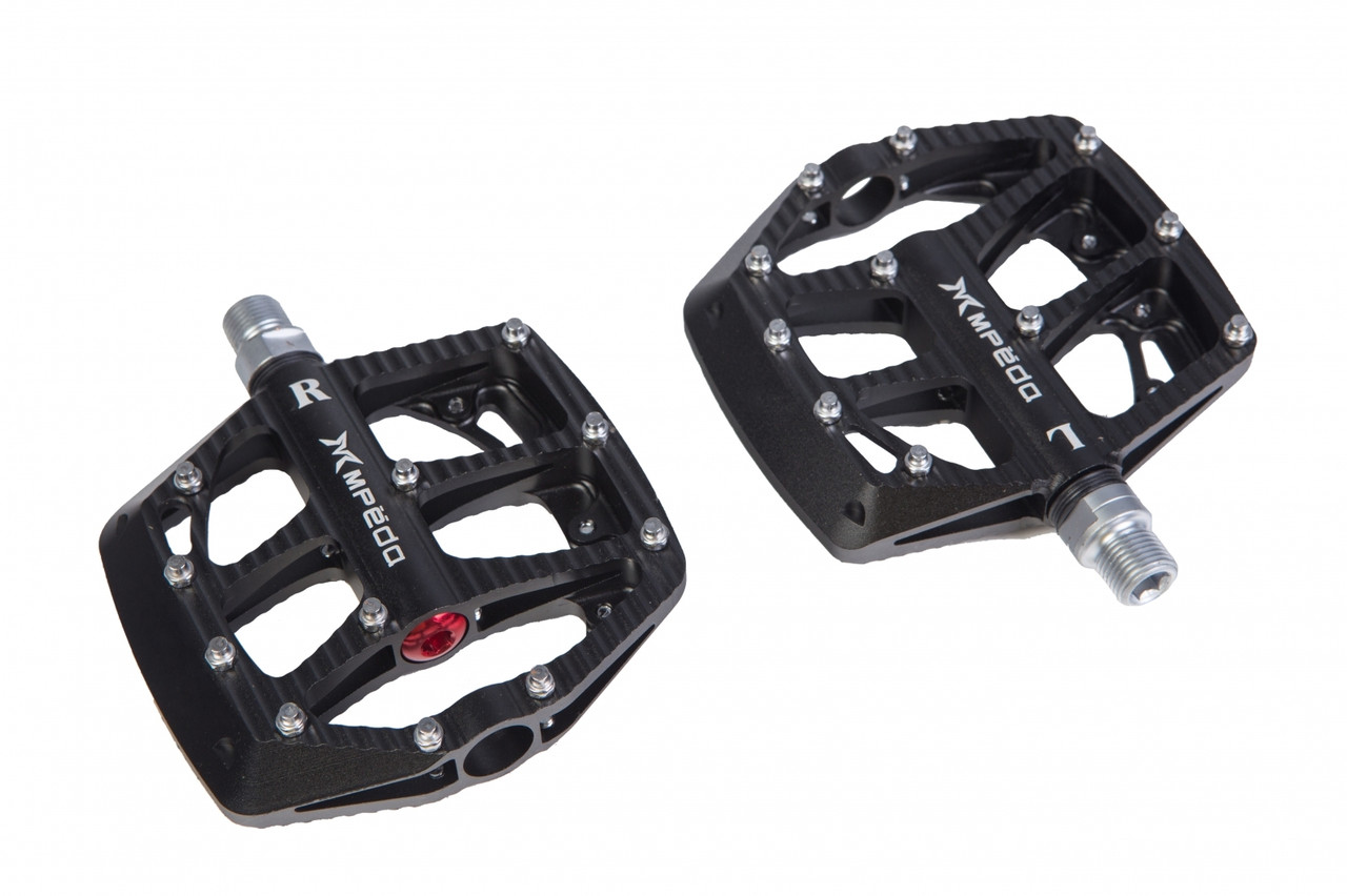 Педалі Mpeda AL-66 (ALNC-3002) алюм. платформа, на пром. підшипн. (чорний)