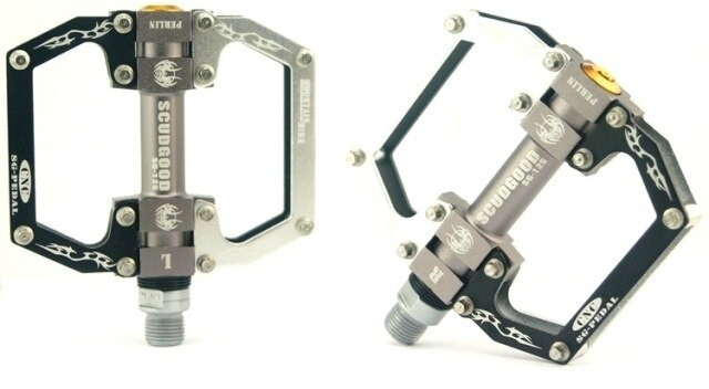 Педалі MTB BC-PD207 AL на пром. підшип. (чорно-сірий), фото 1