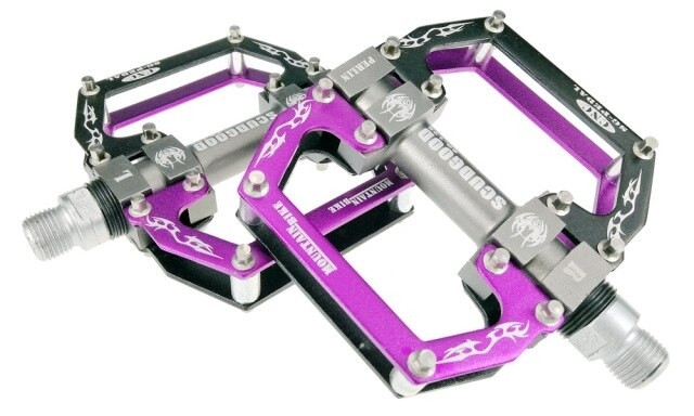 Педалі MTB BC-PD207 AL на пром. підшип. (чорно-фіолетовий), фото 1