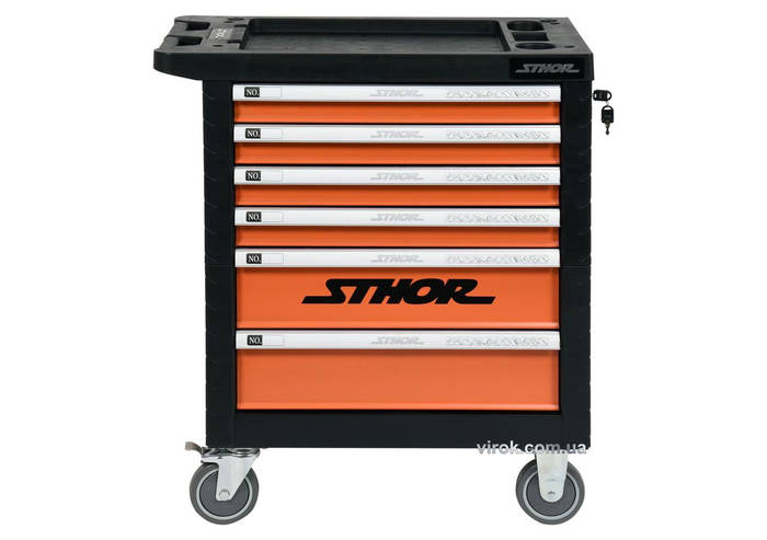 Шкаф с инструментами на колесах STHOR 975 х 765 х 465 мм с 6 шуфлядами ...