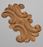 Дерев'яний різьблений декор для меблів/Декор вертикальний/ Код ДВ14, фото 2