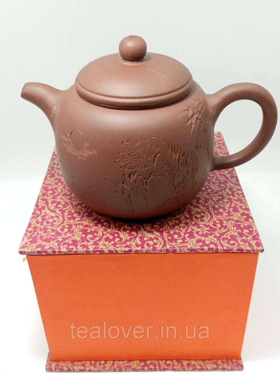 Чайник Ручной Работы Из Исинской Глины "Тигр в Камыше". Объем 200мл ...