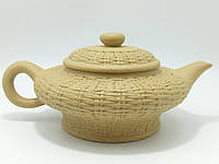 Чайник ручной работы из Исинской глины "Плетение". Объем 230мл