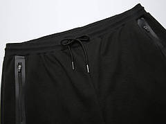 Штани чоловічі спортивні чорні на манжеті Glo-Story, фото 2