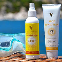 Алое сонцезахисний спрей для тіла захистить від УФ променів.