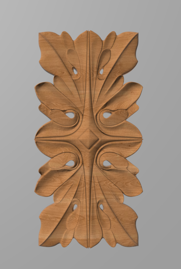 Деревянный резной декор для мебели/ Декор вертикальный/ Код ДВ15 - фото 1 - id-p259939226