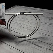 Срібні сережки-кільця, d58 мм, фото 3
