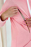 Трикотажний м'який спортивний костюм для вагітних та годуючих рожевий із секретом годування, 5218114-1-Р, фото 2