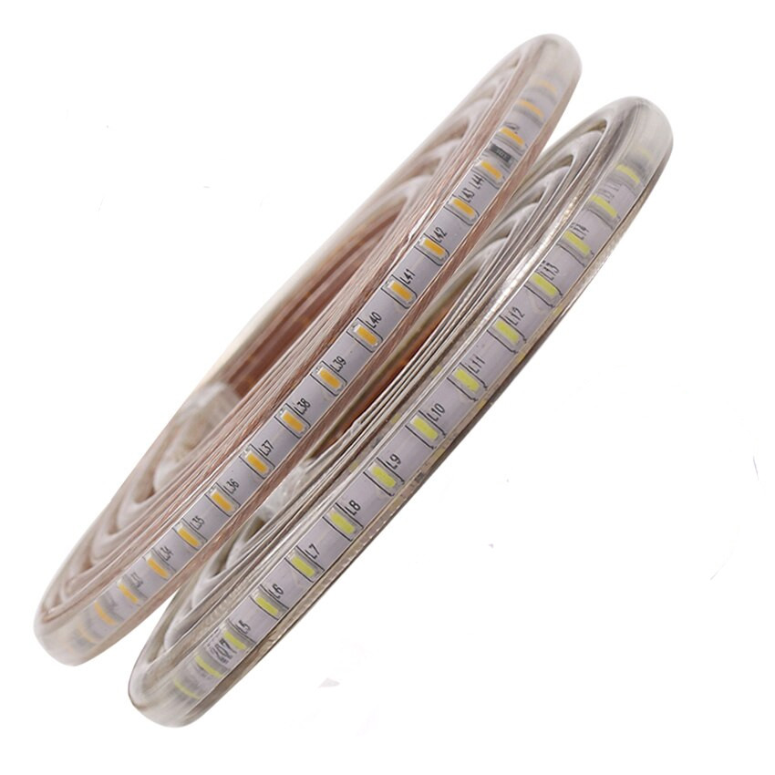 Dilux — Світлодіодна стрічка SMD 3014 120 шт./м IP67 220В Холодно білий