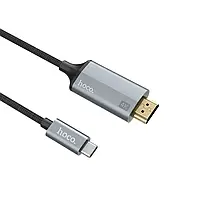 Кабель-перехідник Hoco UA13 Type-C на HDMI Full HD 4K/2K, 1.8 м, фото 4
