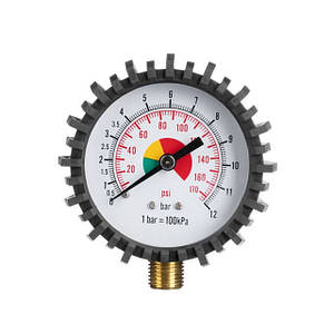 Манометр до пістолета для підкачування з гумовим покриттям INTERTOOL PT-0502