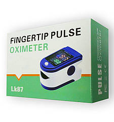 Пульсоксиметр бездротовий Fingertip Pulse Oximeter Lk87/Пульсометр, Оксиметр на палець