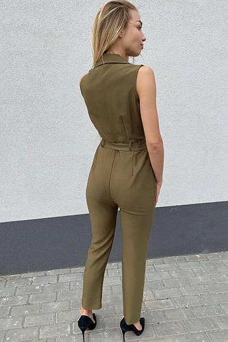 Купить Стильный женский комбинезон в деловом стиле Cazibe - темно ...