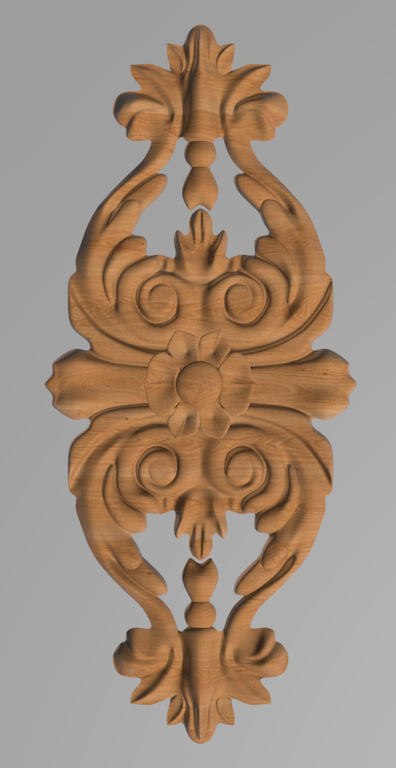 Дерев'яний різьблений декор для меблів/Декор вертикальний/ Код ДВ18, фото 1