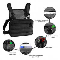 Качественная тактическая сумка нагрудная разгрузочная, GN52, жилет на грудь, для военных, охотников и рыбаков