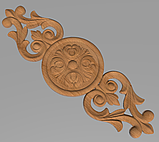 Дерев'яний різьблений декор для меблів/Декор вертикальний/ Код ДВ19, фото 3