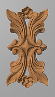 Дерев'яний різьблений декор для меблів/Декор вертикальний/ Код ДВ20