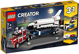 Конструктор LEGO Creator 3-in-1 Тягач із шатлом 341 деталь (31091)