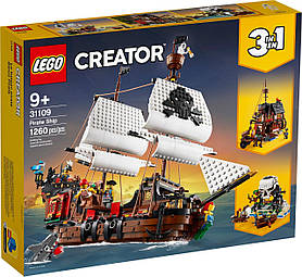 Конструктор LEGO Creator 3-in-1 Піратський корабель 1264 деталі (31109)