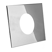 Нержавіючий лист 400х400 мм з отвором під 45° 0,5 мм Aisi 201 Stalar (51447)