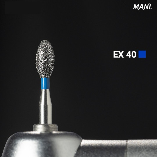 Діамантовий бір EX-40. "Сливка" (ISO 277/023), синій, Mani., фото 1