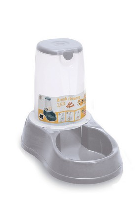 Миска автоматична Stefanplast (Стефанпласт) Food для корму собак та котів 1.5 л сірий