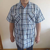 Рубашка мужская классическая большого размера с коротким рукавом 6XL