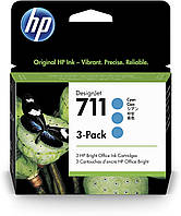 Картридж HP 711 Cyan CZ134A 3-Pack