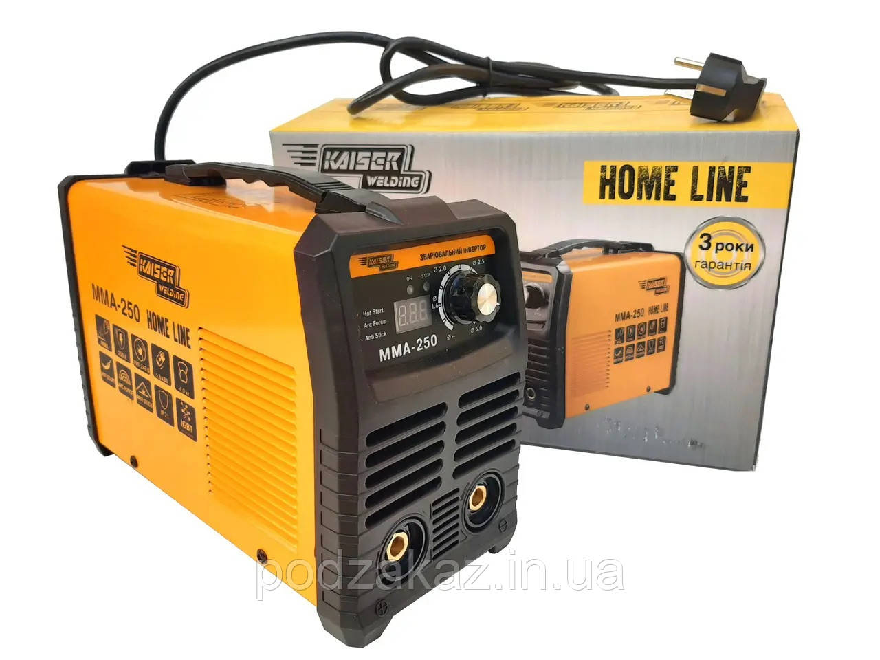 Інверторний зварювальний апарат Kaiser MMA 250 Home Line