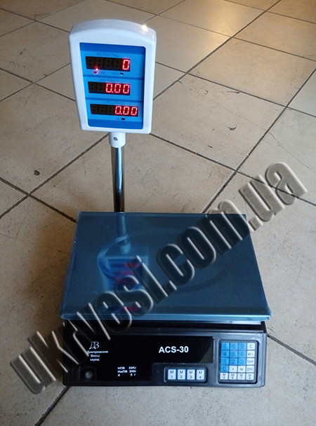 Весы торговые ACS-30 - фото 2 - id-p259982487