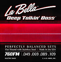 Струны La Bella Flat Wound Bass 760FM Medium 49-109