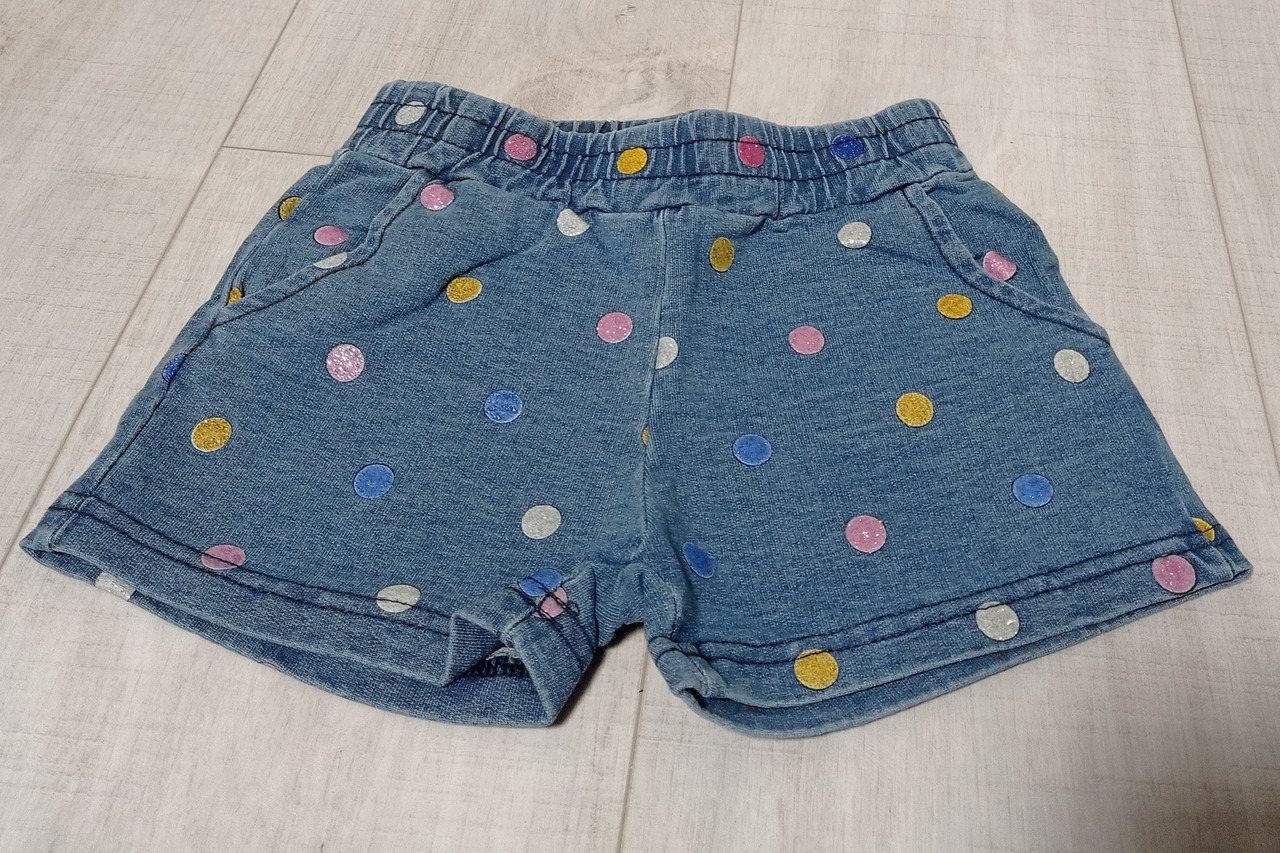 Стильні та модні шорти джинс для дівчинки Угорщина бавовна 1-5 років
