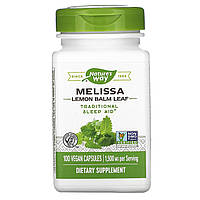 Мелисса, лист мелиссы лекарственной, Nature's Way, 500 мг, 100 веганских капсул