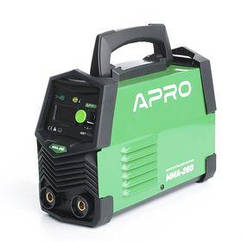 Зварювальний апарат інверторний APRO MMA-260, ялин.4 мм, + набір кабелів (894501)