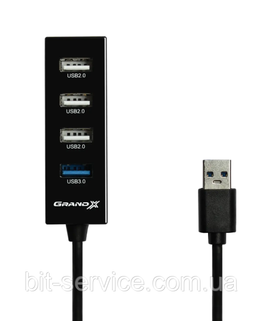 USB хаб Grand-X Travel 4 порта USB2.0+USB3.0 (GH-409)