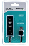 USB хаб Grand-X Travel 4 порта USB2.0+USB3.0 (GH-409), фото 2