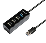 USB хаб Grand-X Travel 4 порта USB2.0+USB3.0 (GH-409), фото 3