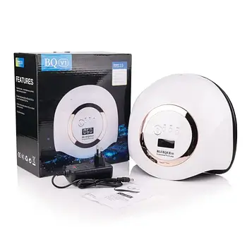 Лампа для манікюру 168W SUN BQ-V1 Срібна / Ультрафіолетова лампа для сушіння гель-лаку