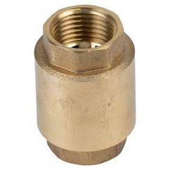 Клапан зворотний F1/2"×F1/2" (латунь) euro 130 г AQUATICA (779650)