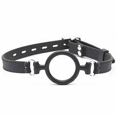 Black Silicone Ring Gag | Knopka