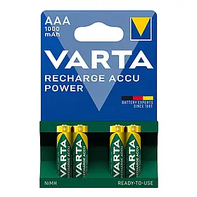 Акумулятори Varta Ready2use ААА, 1000 mAh (паковання: блістер)