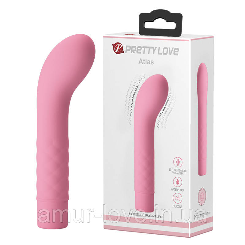 Стимулятор G-точки Pretty Love Atlas Vibrator Light Pink