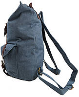 Рюкзак mebelime міський Retro-Ruscksack блакитний на 20л, фото 5