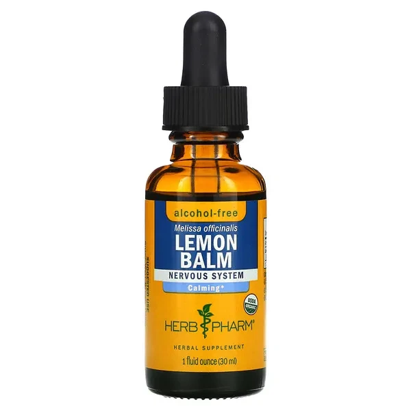 Herb Pharm Lemon Balm Liquid Extract/Лимонний бальзам, без спирту, 30 мл BX812