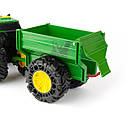 Іграшковий трактор John Deere Kids Monster Treads із причепом і великими колесами (47353), фото 4