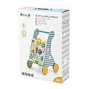 Дитячі ходунки-каталка Viga Toys PolarB з бізібордом (44028), фото 3