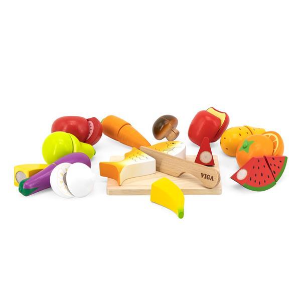 Іграшкові продукти Viga Toys Нарізана їжа з дерева (44579) - фото 3 - id-p1611390957