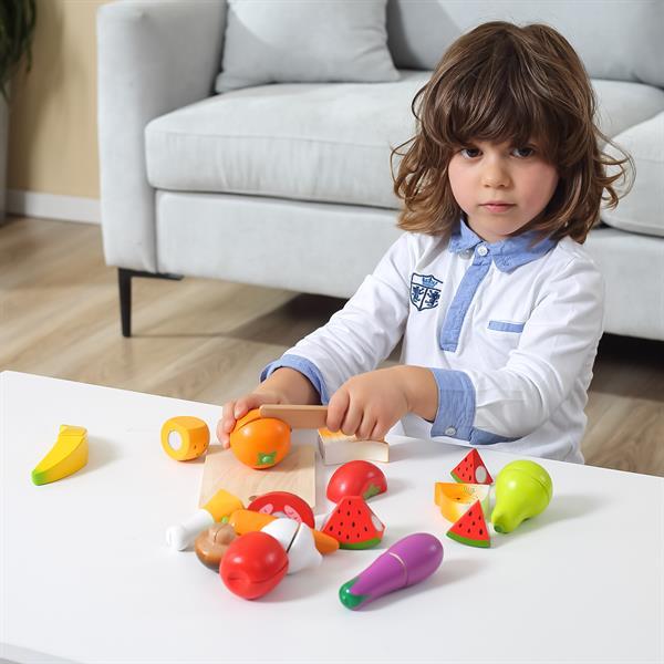 Іграшкові продукти Viga Toys Нарізана їжа з дерева (44579) - фото 6 - id-p1611390957