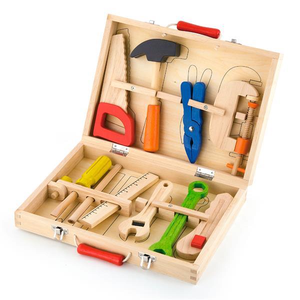 Дерев'яний ігровий набір Viga Toys Валіза з інструментами, 10 шт. (50387) - фото 3 - id-p1611391121